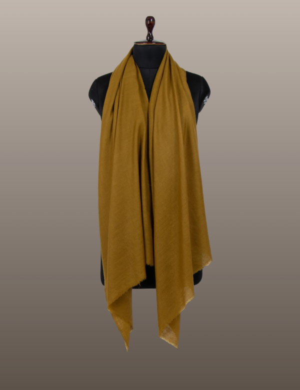 Antique Bronze Solid Pashmina - Image 2