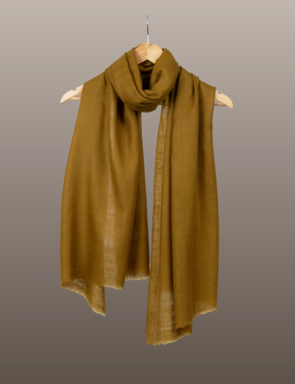 Antique Bronze Solid Pashmina - Image 5