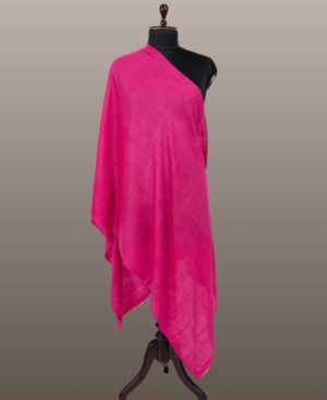 Cerise Pink Solid Pashmina