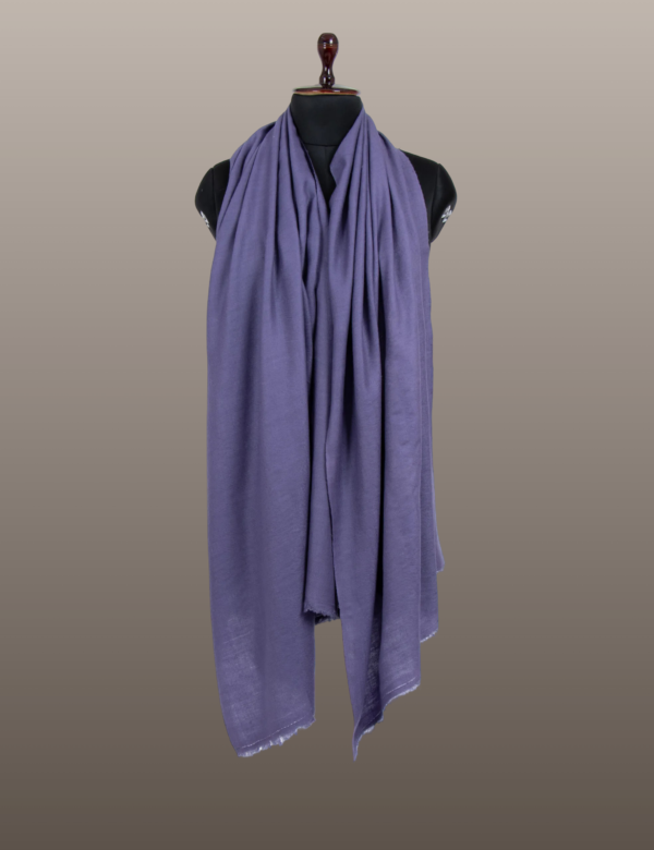 Kimberly Purple Solid Pashmina - Image 4