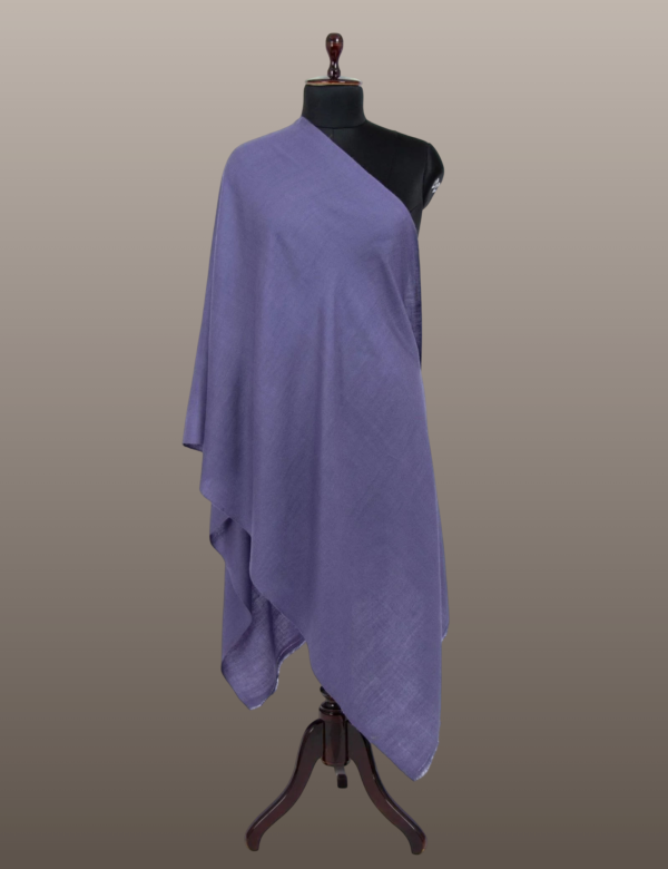 Kimberly Purple Solid Pashmina