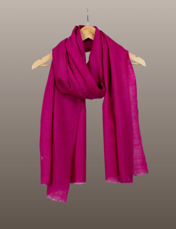 Jazzberry Pink Solid Pashmina